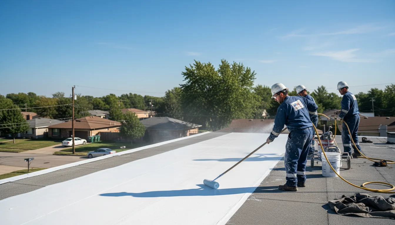 Commercial roof coating in Monroe, CT near me
